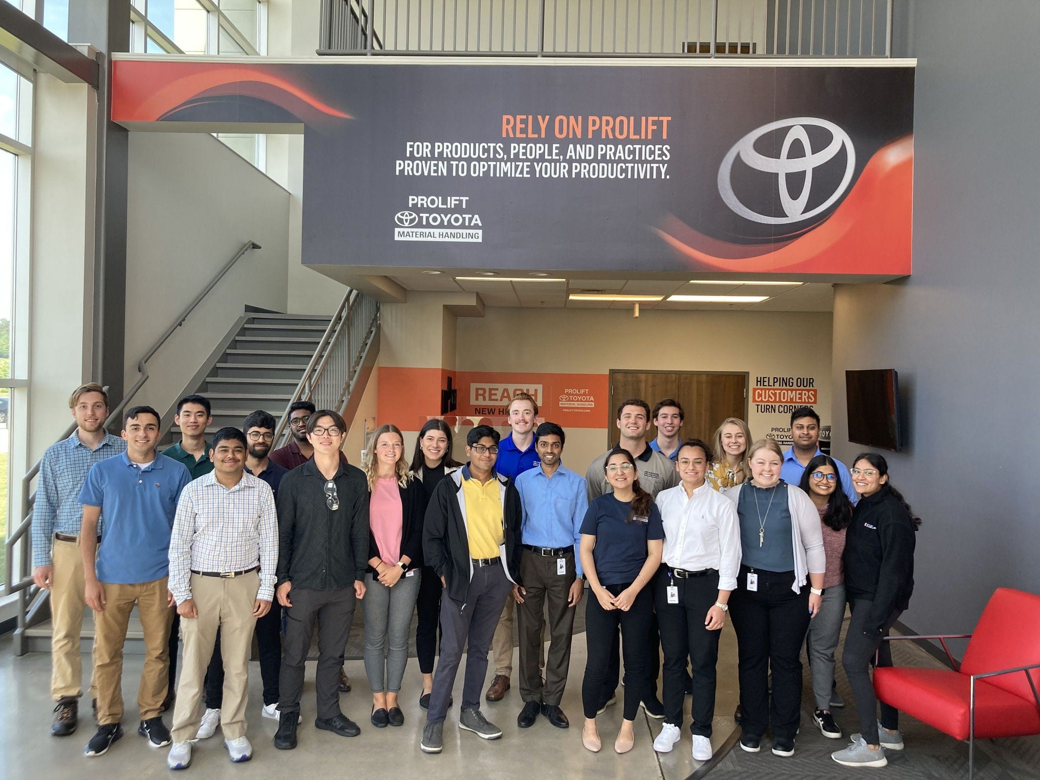 Toyota Interns 2022 Prolift Visit toyota 2022 interns visiting prolift in louisville, ky