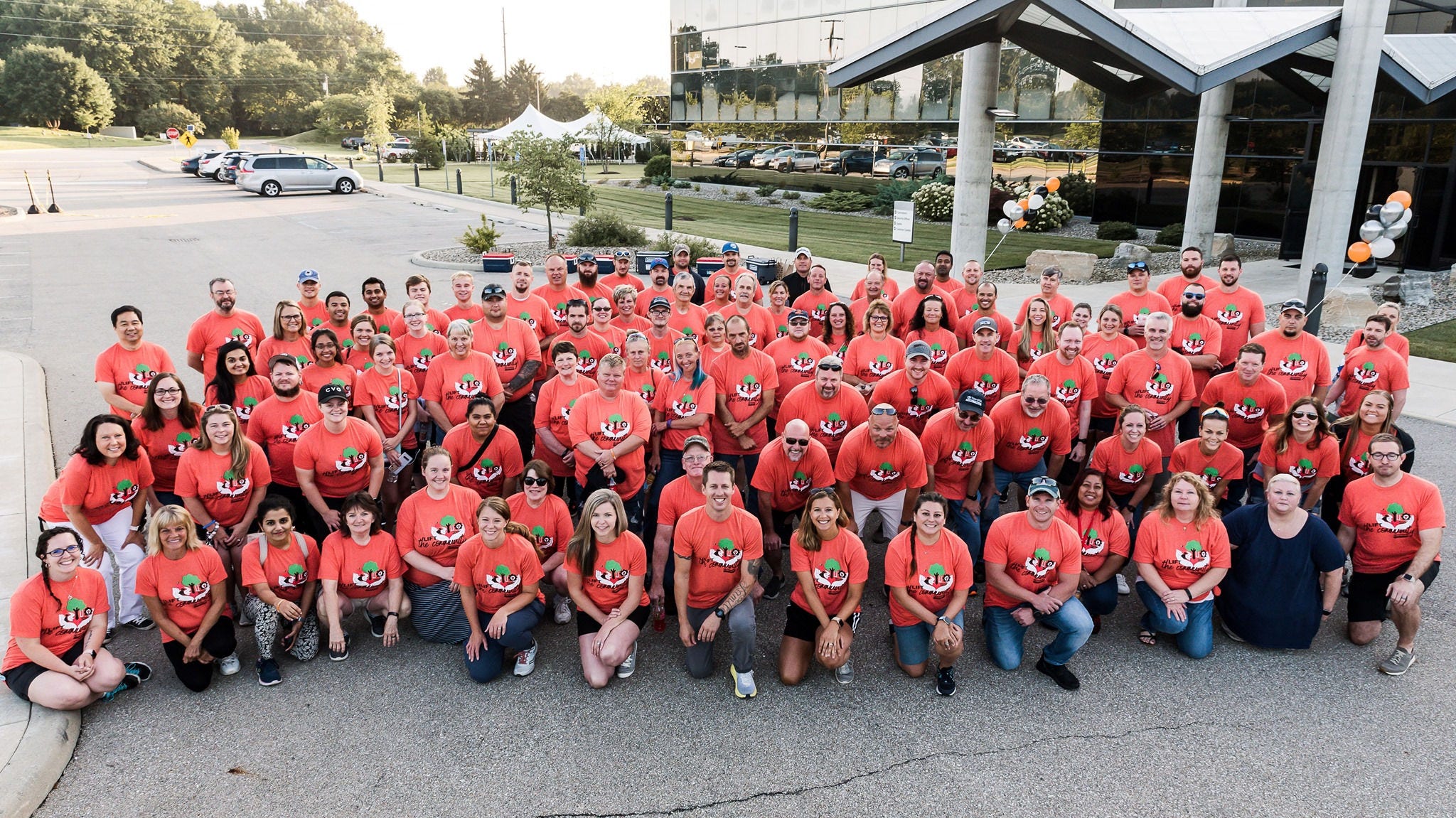 toyota employees smiling for Lift the Community Day
