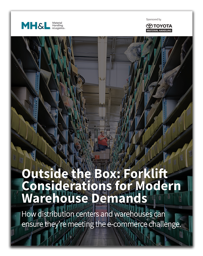 Outside the Box Forklift Considerations for Modern Warehouse Demands Whitepaper Cover