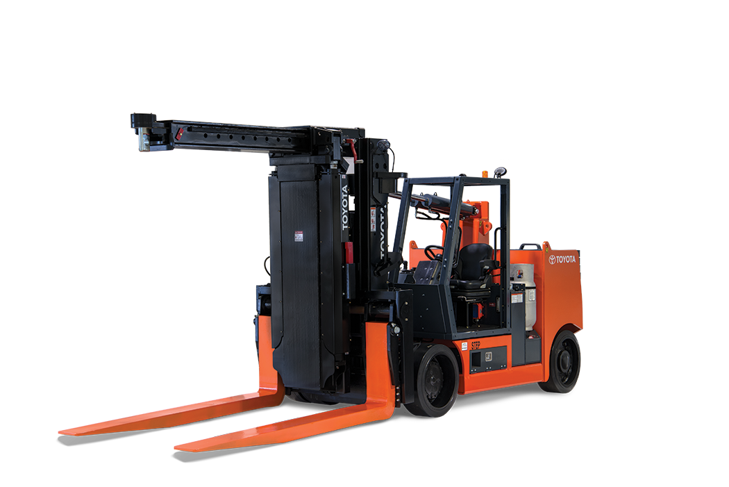 High-Capacity Forklift with Adjustable Wheelbase